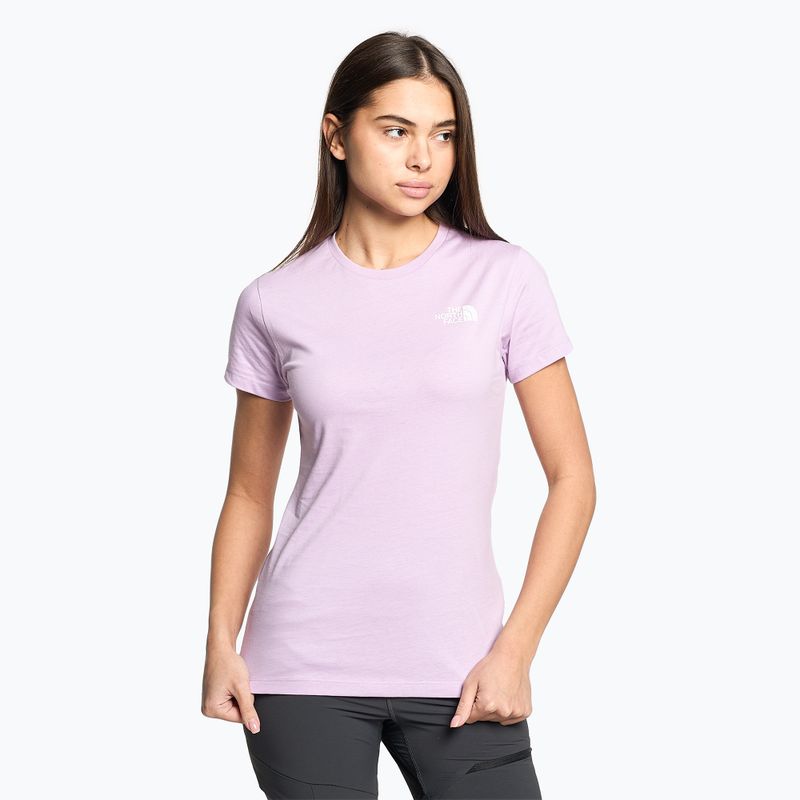 Moteriški trekingo marškinėliai The North Face Outdoor Graphic SS purple NF0A827M