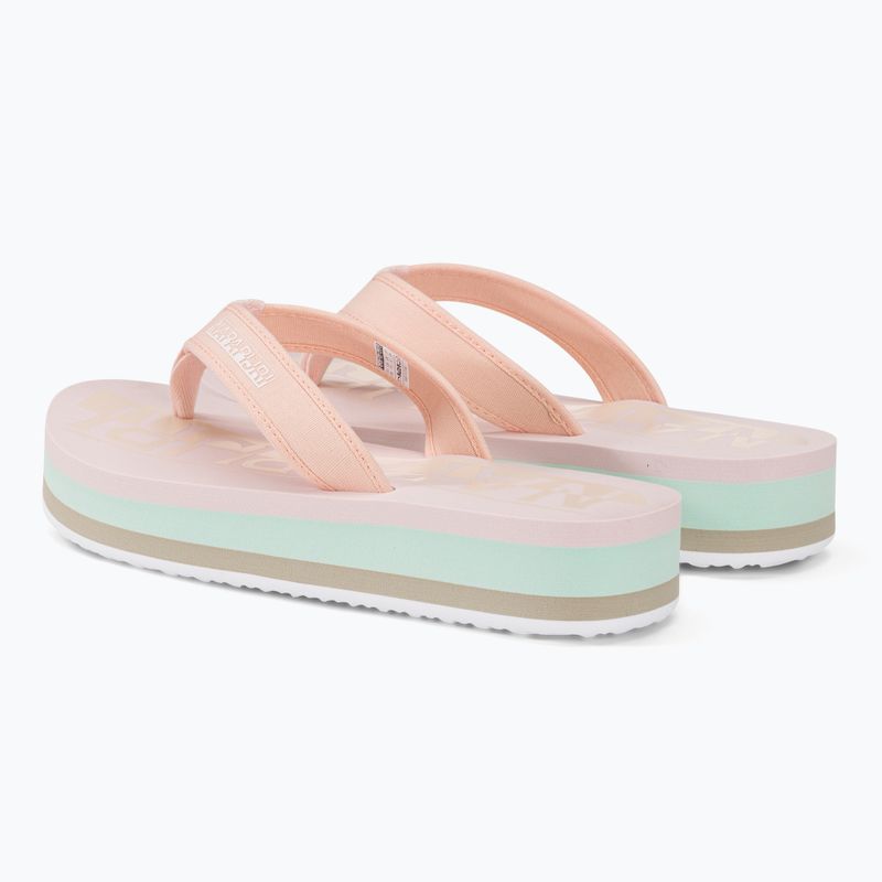 Moteriškos šlepetės per pirštą Napapijri NP0A4HL1 pale pink new 3