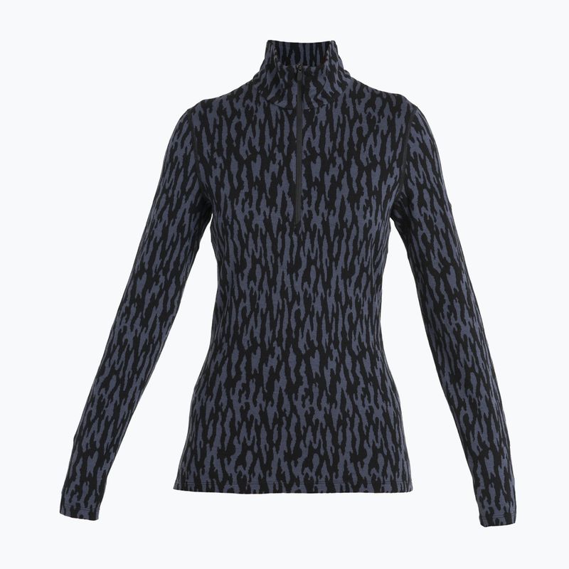 "Icebreaker" moteriškas termo megztinis Merino 260 Vertex Half Zip Glacial Camo graphite/black/j