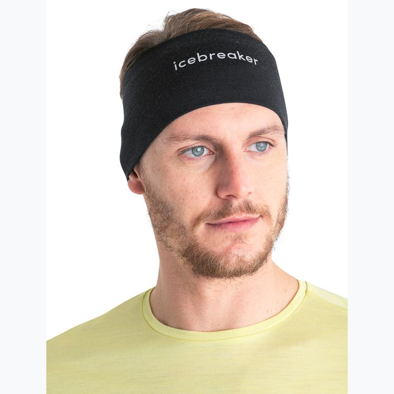 Galvos juosta icebreaker Merino 200 Oasis Headband black 2