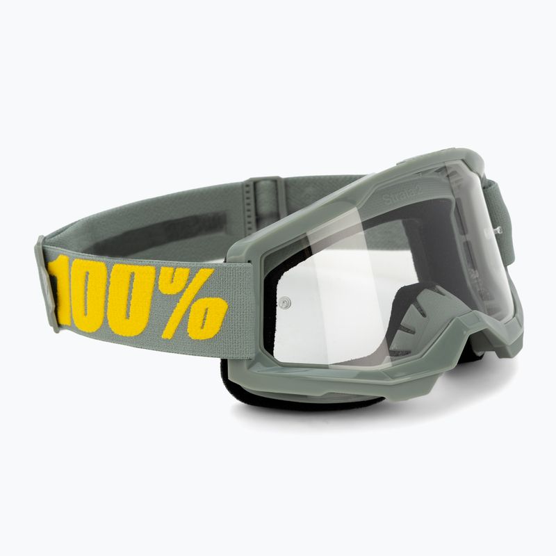 Vyriški 100% Strata 2 isipizi/clear dviračių akiniai