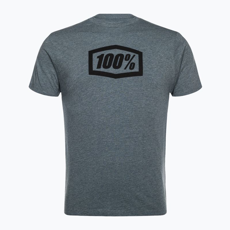 Vyriški dviratininkų marškinėliai 100% Icon Short Sleeve Tee heather gree