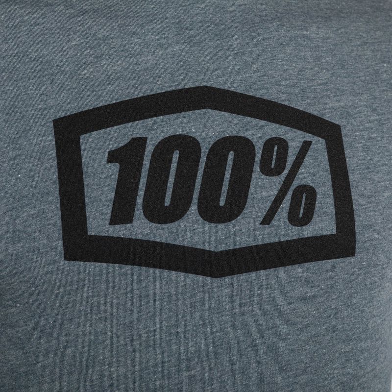 Vyriški dviratininkų marškinėliai 100% Icon Short Sleeve Tee heather gree 3