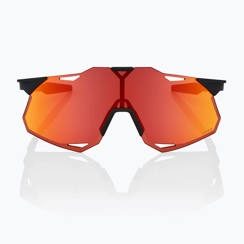 Akiniai nuo saulės 100 % Hypercraft XS soft tact black/hiper red multilayer mirror 2