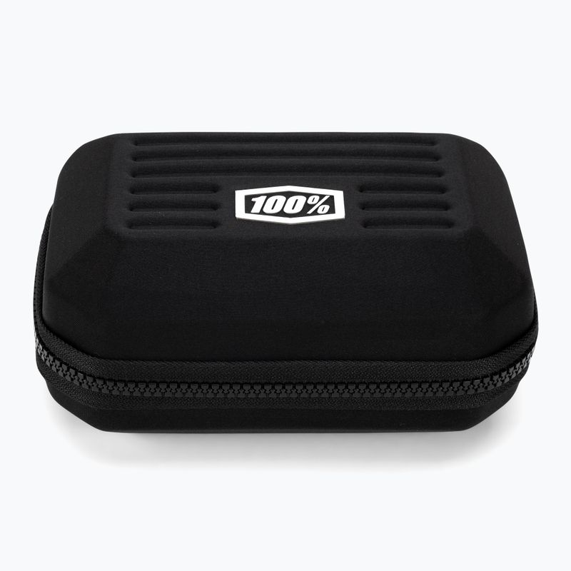 100% Speedcraft matiniai juodi/per mėlyni daugiasluoksniai veidrodiniai dviračių akiniai 6