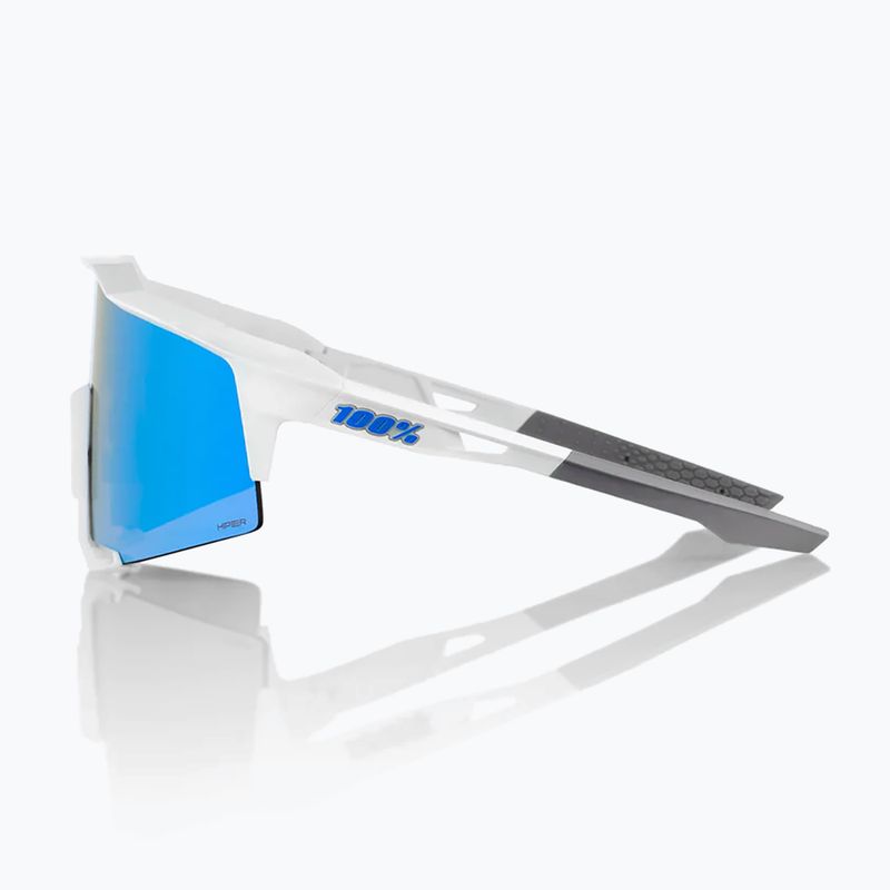 Akiniai nuo saulės 100 % Speedcraft matte white/hiper blue multilayer mirror 3