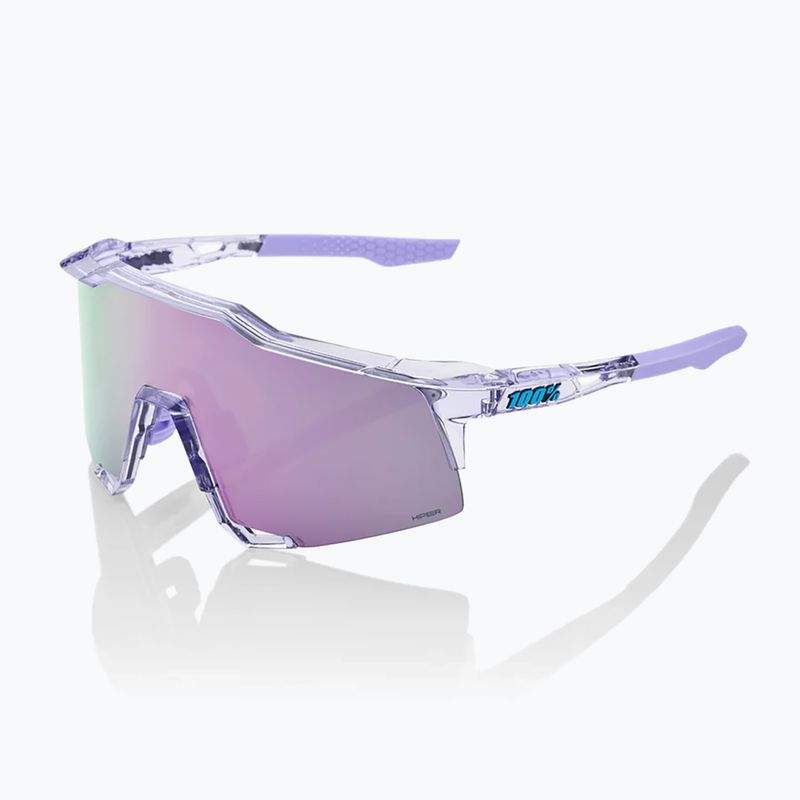 Akiniai nuo saulės 100 % Speedcraft polished translucent lavender/hiper lavender mirror