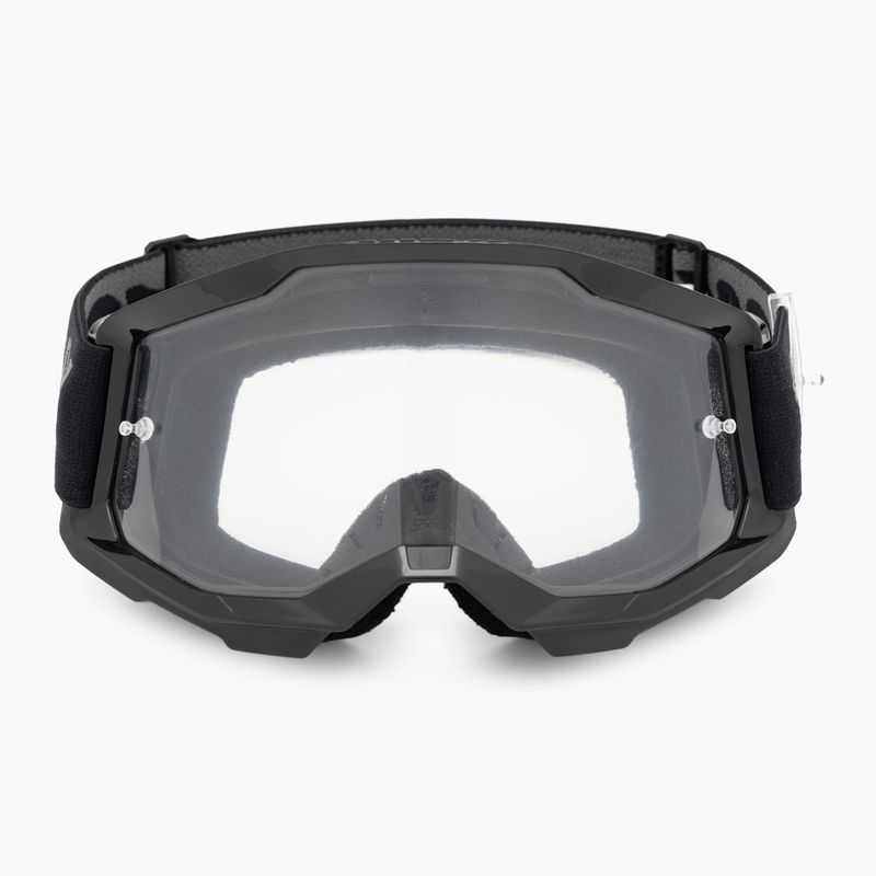 Vaikiški dviračių akiniai 100 % Strata 2 Junior black/clear 2