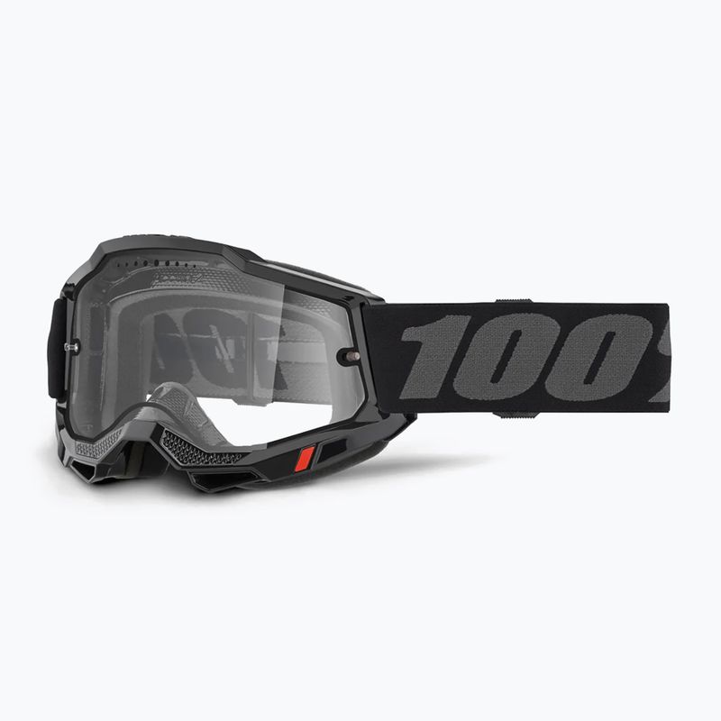 Dviračių akiniai 100% Accuri 2 Enduro MTB black/clear