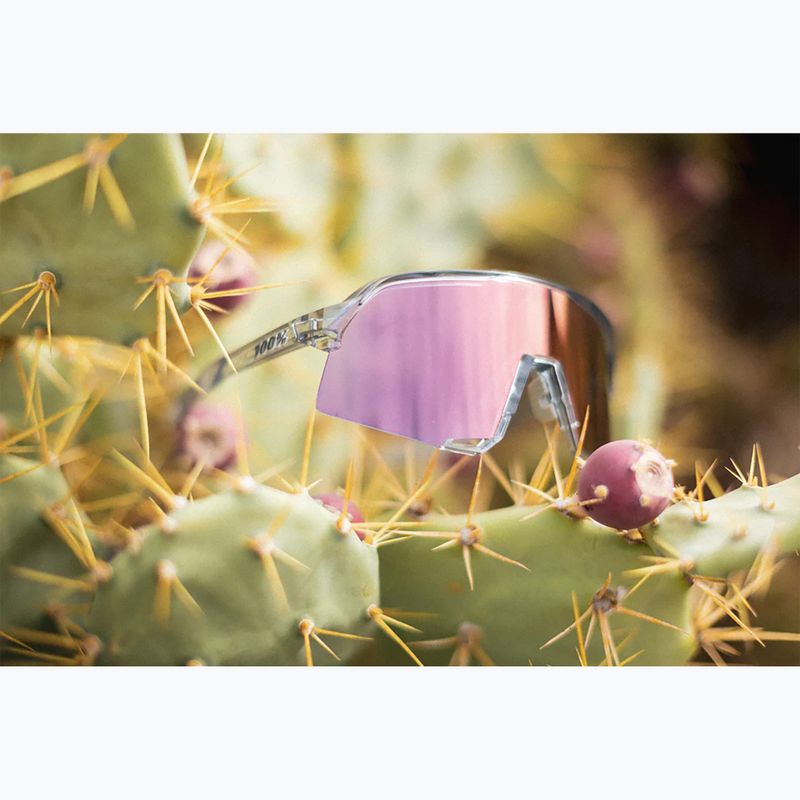 Akiniai nuo saulės 100 % S3 polished translucent grey/rose gold mirror photochrom 10