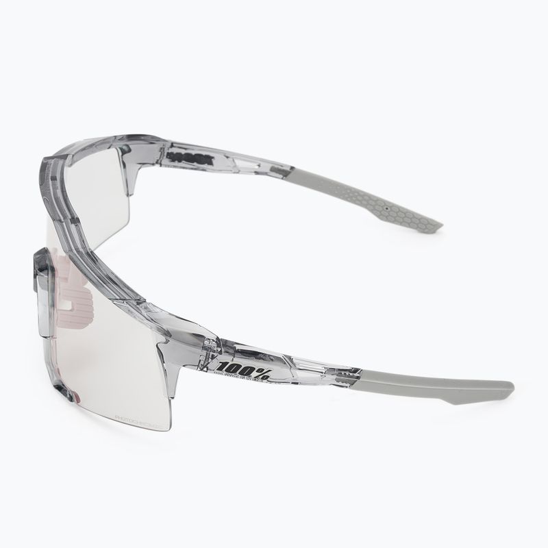 Akiniai nuo saulės 100 % Speedcraft polished translucent grey/rose gold mirror photochrom 4