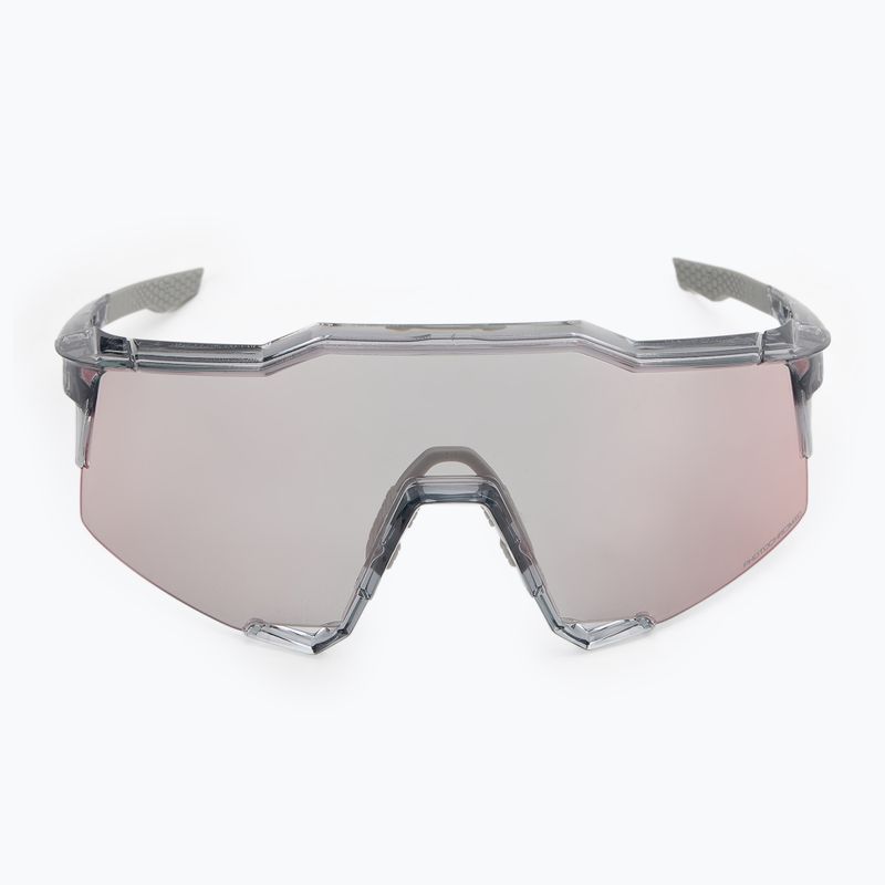 Akiniai nuo saulės 100 % Speedcraft polished translucent grey/rose gold mirror photochrom 6