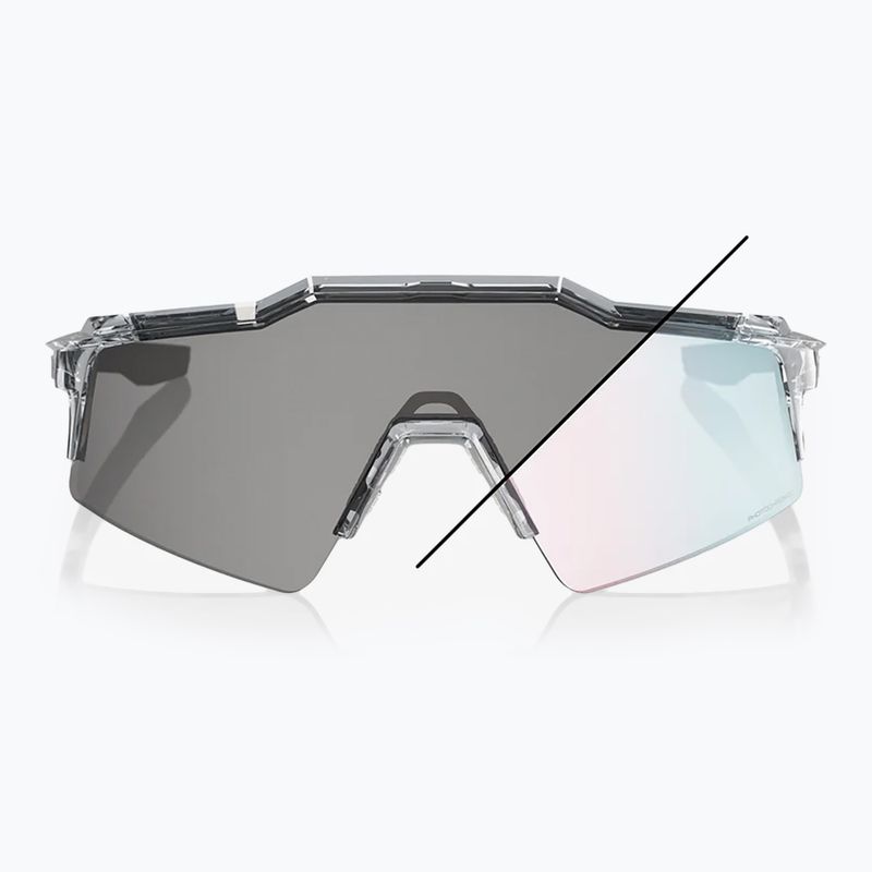 Akiniai nuo saulės 100 % Speedcraft SL polished translucent grey/rose gold mirr photochr 8
