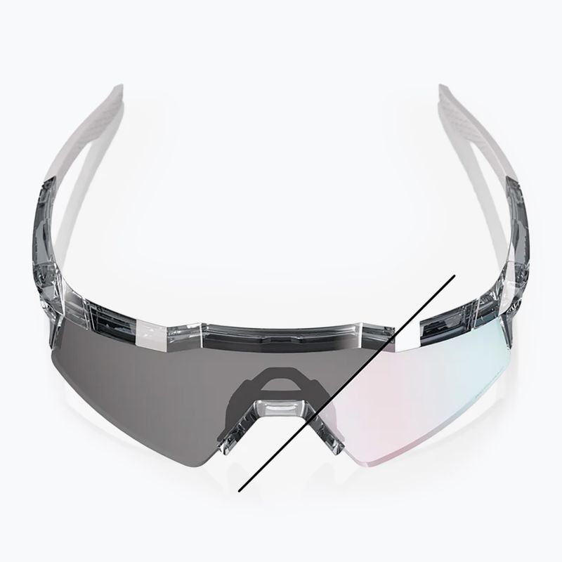Akiniai nuo saulės 100 % Speedcraft SL polished translucent grey/rose gold mirr photochr 10