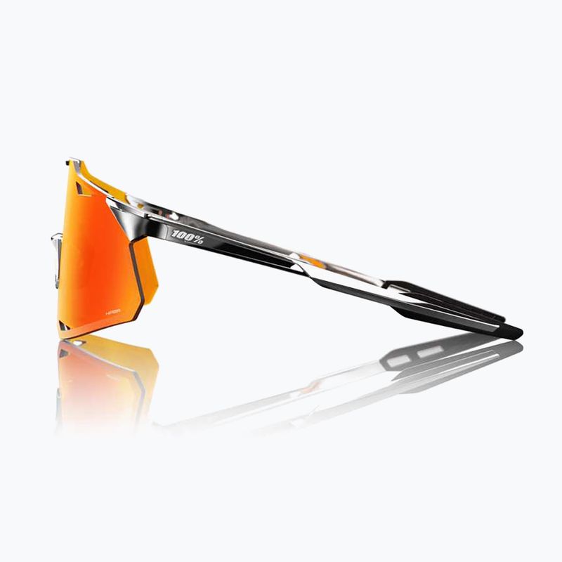 Akiniai nuo saulės 100 % Hypercraft black chrome/hiper red mirror 3