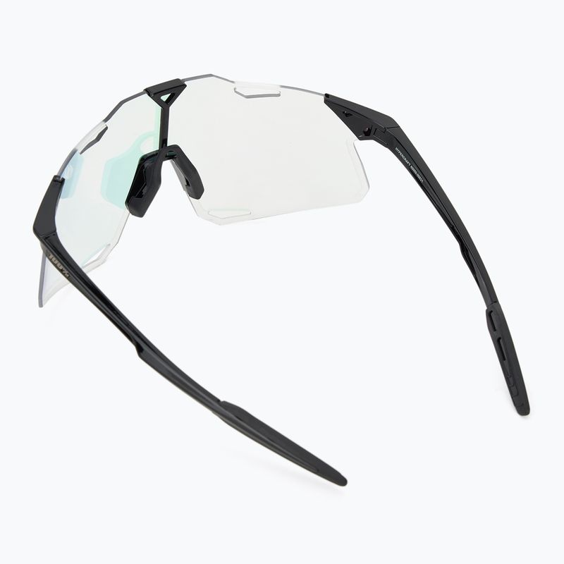 Akiniai nuo saulės 100 % Hypercraft gloss black/photochromic purple mirror 2