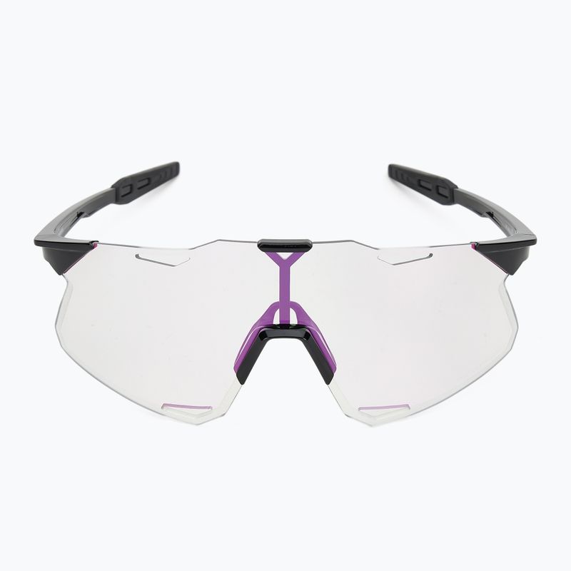 Akiniai nuo saulės 100 % Hypercraft gloss black/photochromic purple mirror 3