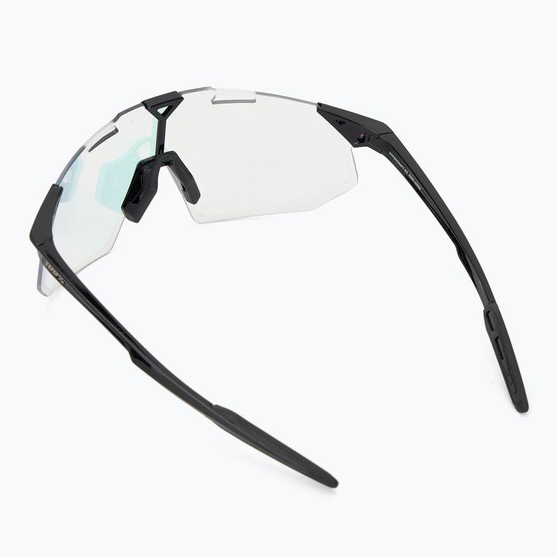 Akiniai nuo saulės 100 % Hypercraft SQ gloss black/photochromic purple mirror 2