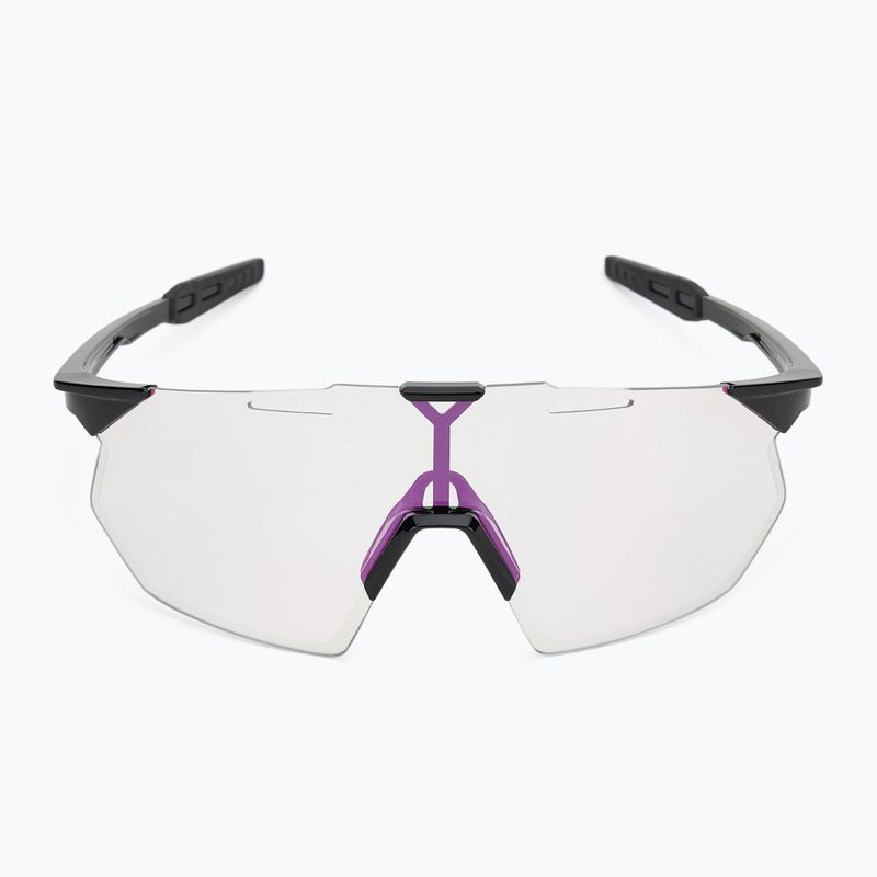 Akiniai nuo saulės 100 % Hypercraft SQ gloss black/photochromic purple mirror 3