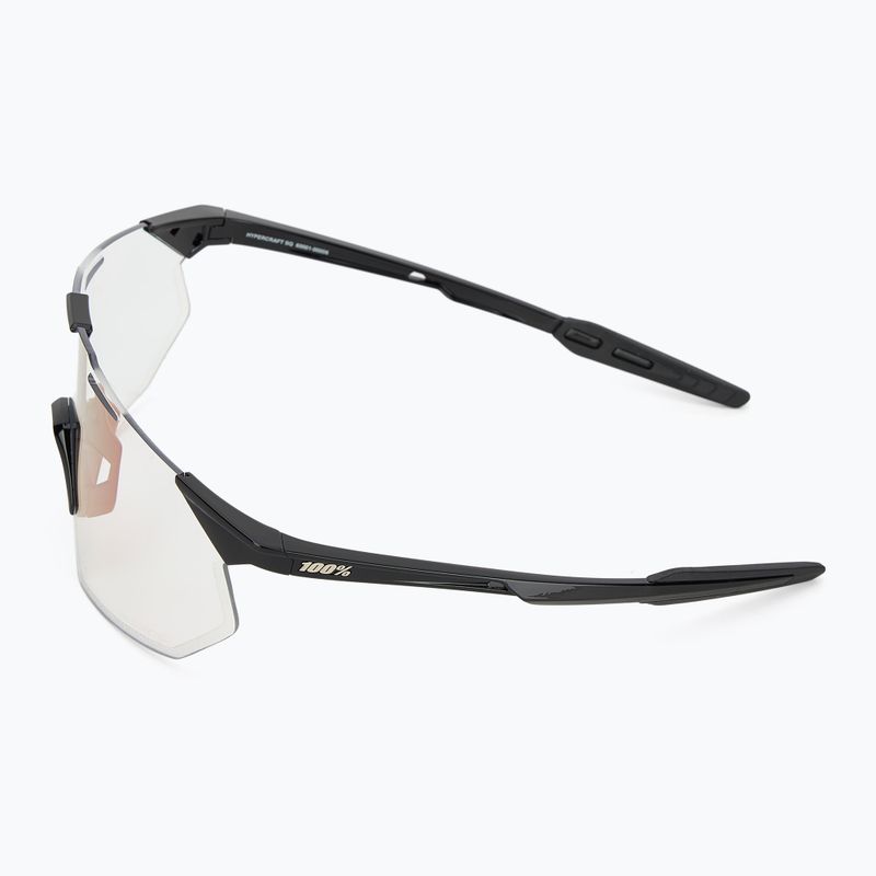 Akiniai nuo saulės 100 % Hypercraft SQ gloss black/photochromic purple mirror 4