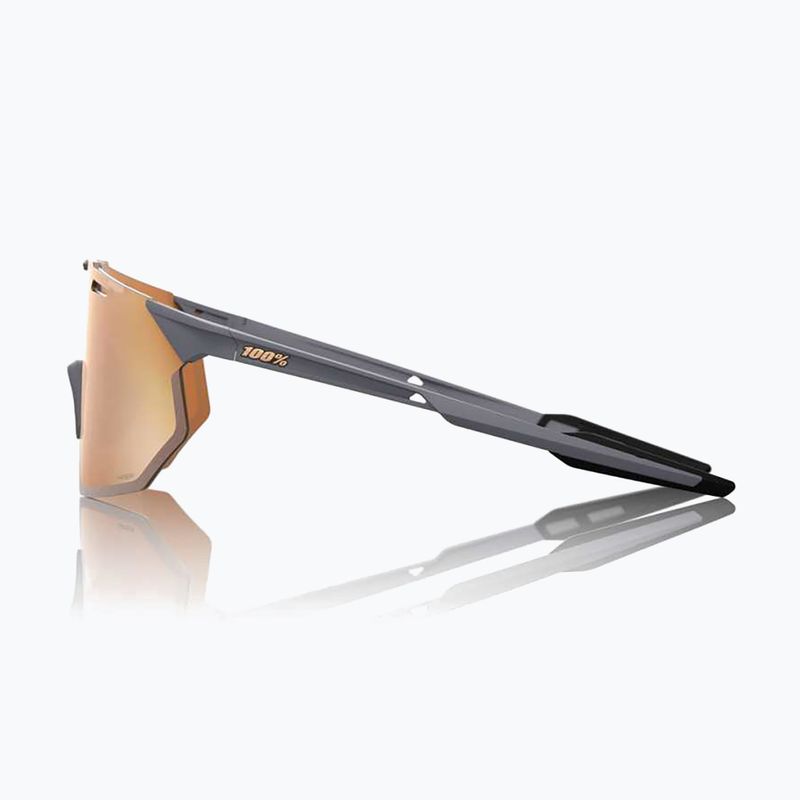 Akiniai nuo saulės 100 % Hypercraft SQ soft tact grey/hiper copper mirror 3