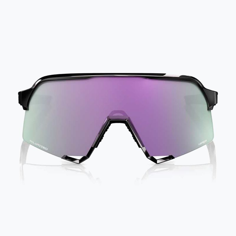 Akiniai nuo saulės 100 % S3 polished black/hiper polarized lavender mirror 2
