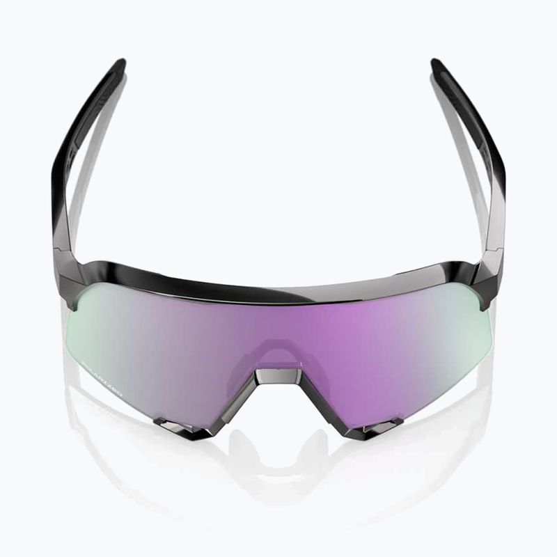Akiniai nuo saulės 100 % S3 polished black/hiper polarized lavender mirror 4