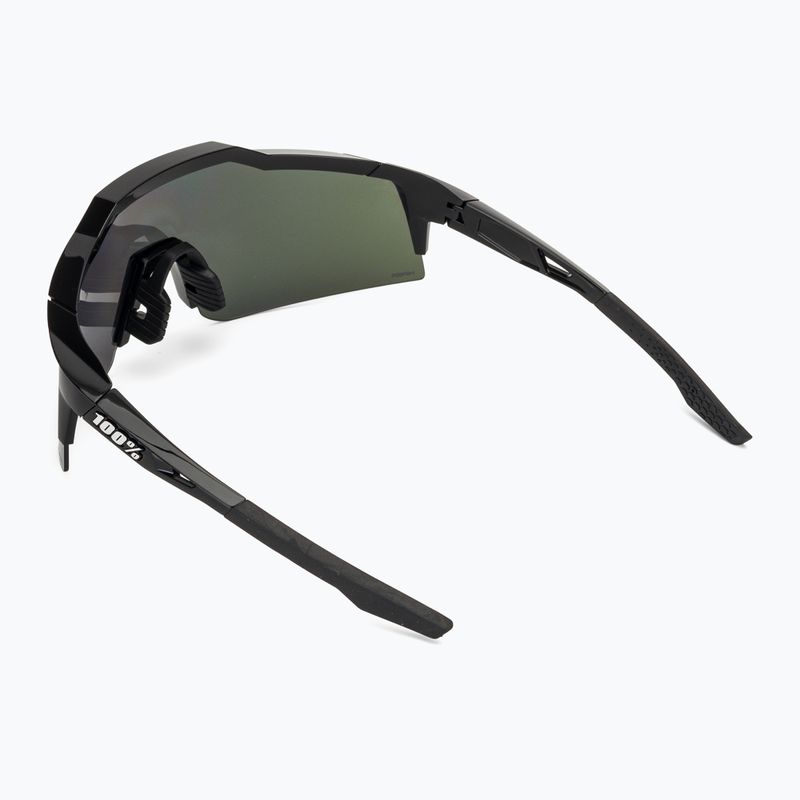 Akiniai nuo saulės 100 % Speedcraft SL polished black/hiper polarized lavender mirror 3