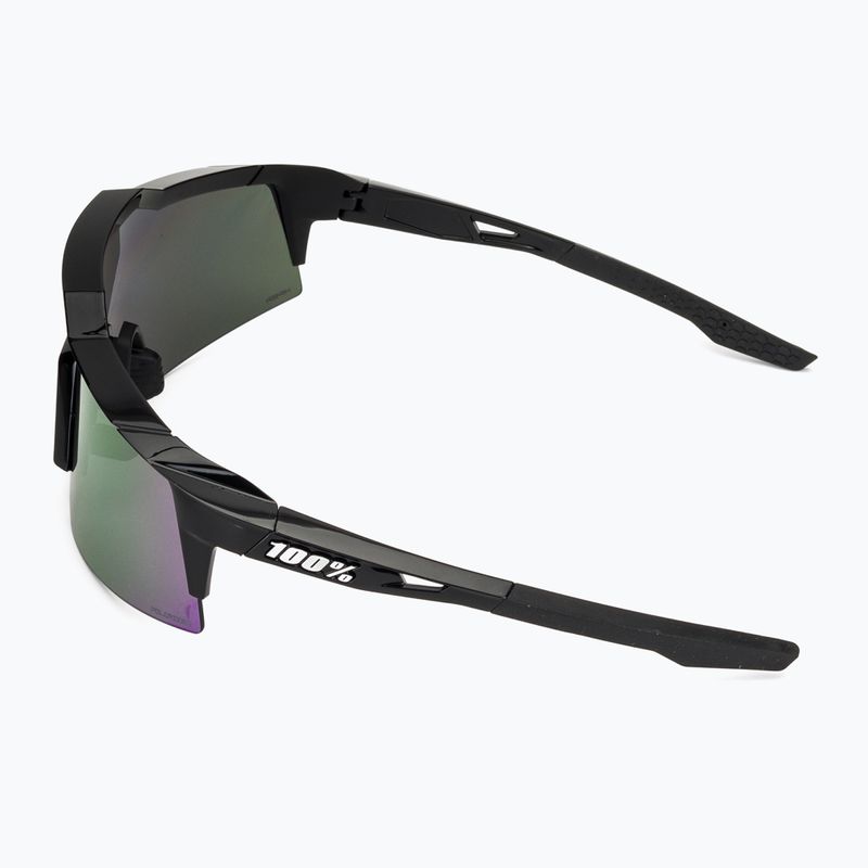 Akiniai nuo saulės 100 % Speedcraft SL polished black/hiper polarized lavender mirror 5