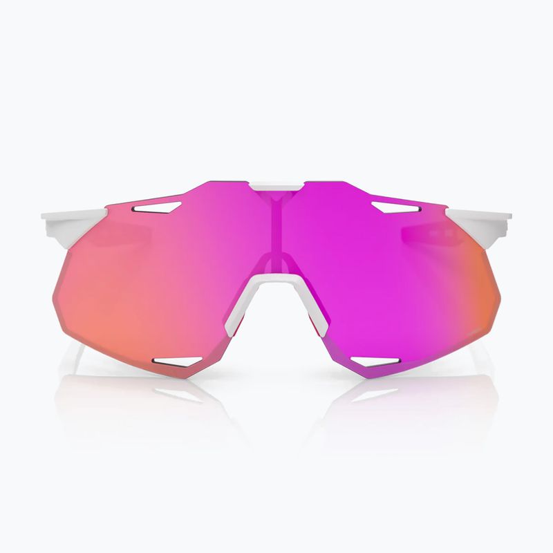 Saulės akiniai 100% Hypercraft XS matte white/pink/hiper vital pink mirror 4
