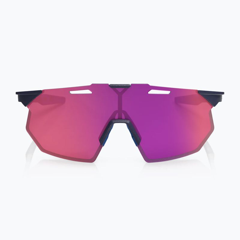 Saulės akiniai 100% Hypercraft SQ satin storm metallic/purple mirror 4