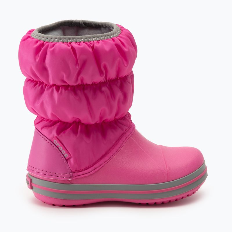 Vaikiški sniego batai Crocs Winter Puff Kids electric pink/light grey 2