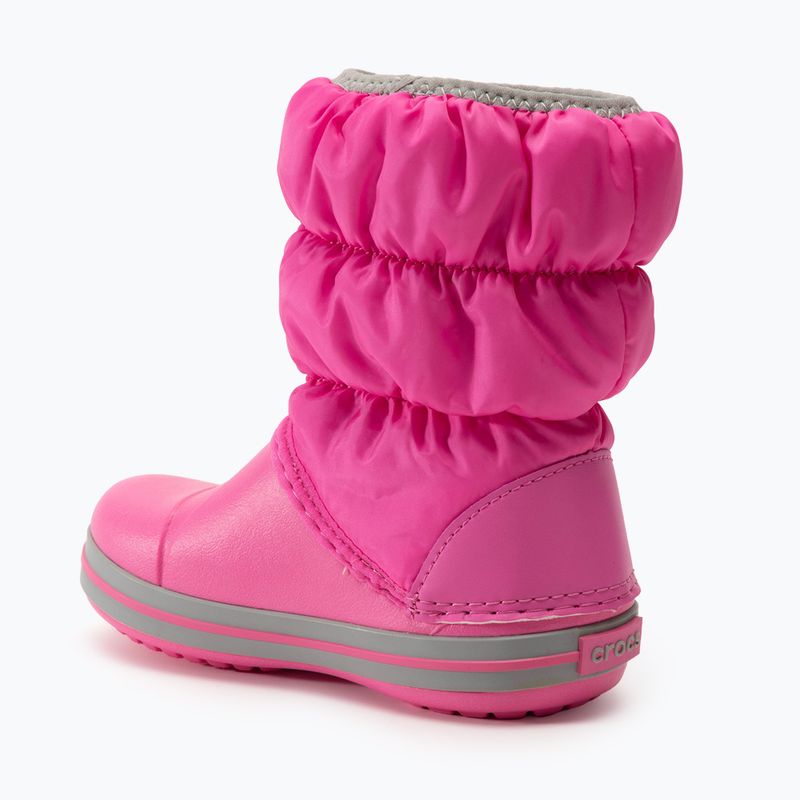 Vaikiški sniego batai Crocs Winter Puff Kids electric pink/light grey 3