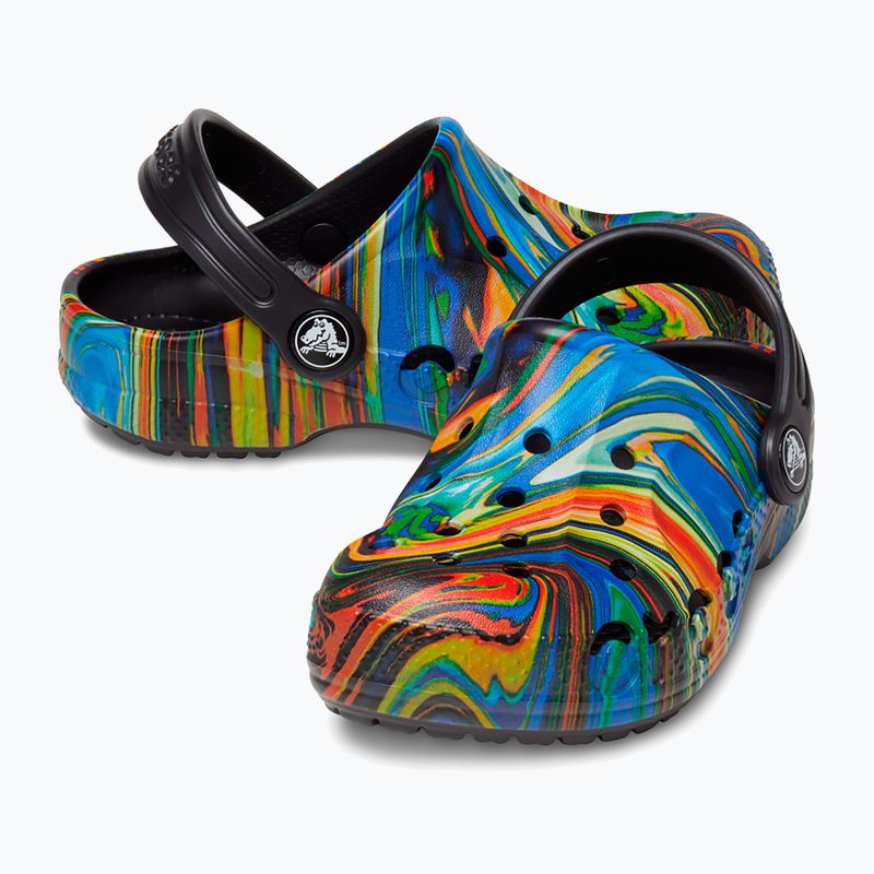 Vaikiškos šlepetės Crocs Baya Graphic Clog black/multi 9