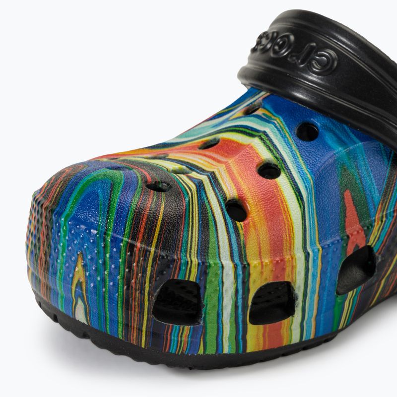 Vaikiškos šlepetės Crocs Baya Graphic Clog black/multi 8