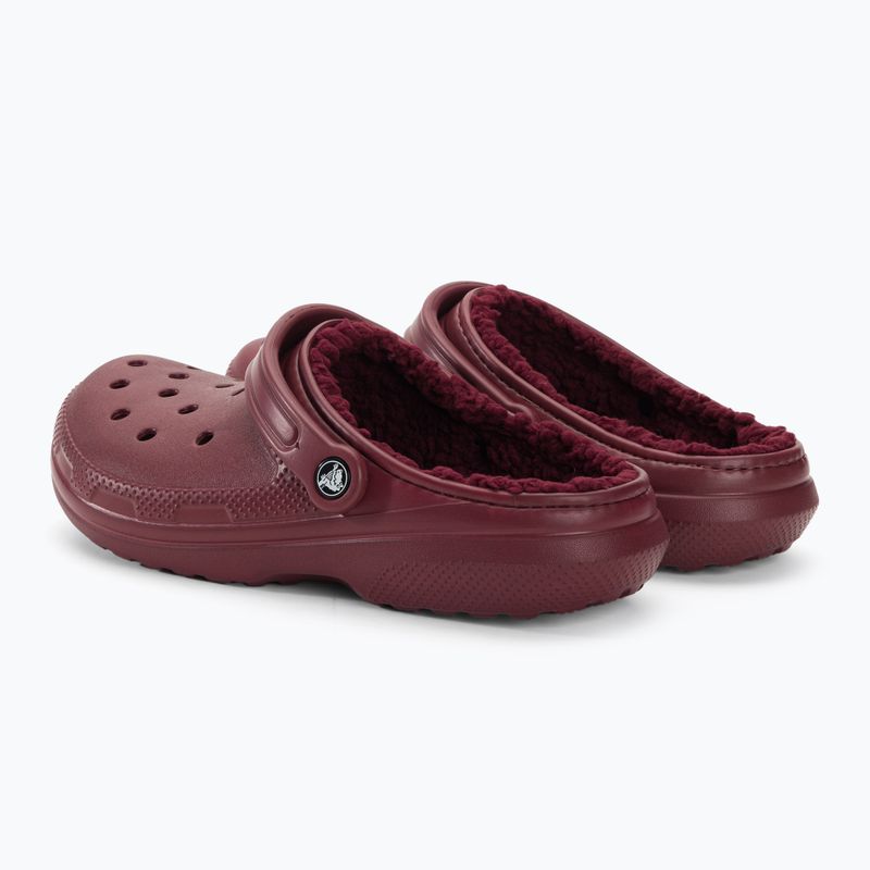 "Crocs Classic Lined Clog" šlepetės bordeaux 4