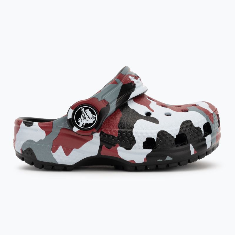 Vaikiškos šlepetės Crocs Classic Camo Clog Toddler black/red 3
