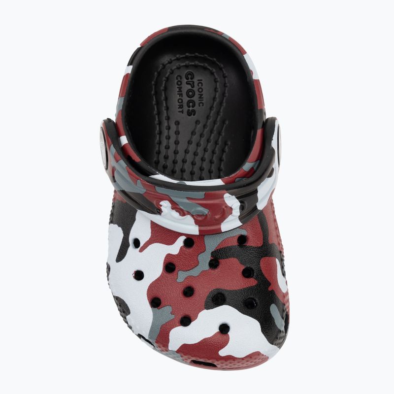 Vaikiškos šlepetės Crocs Classic Camo Clog Toddler black/red 6