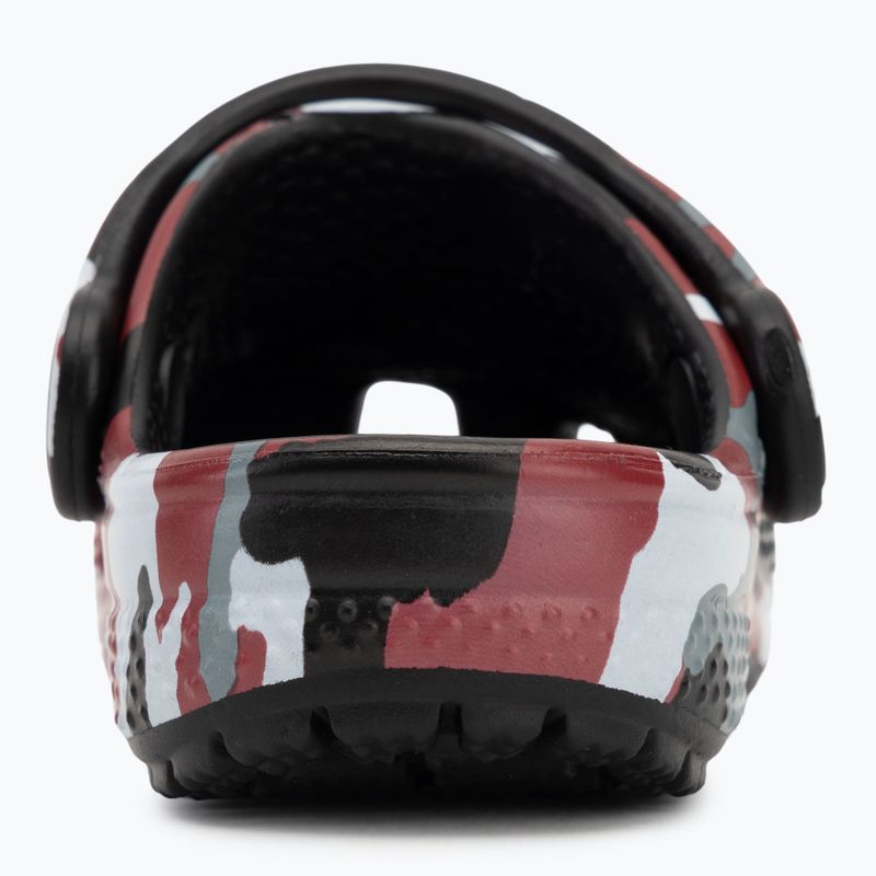 Vaikiškos šlepetės Crocs Classic Camo Clog Toddler black/red 7