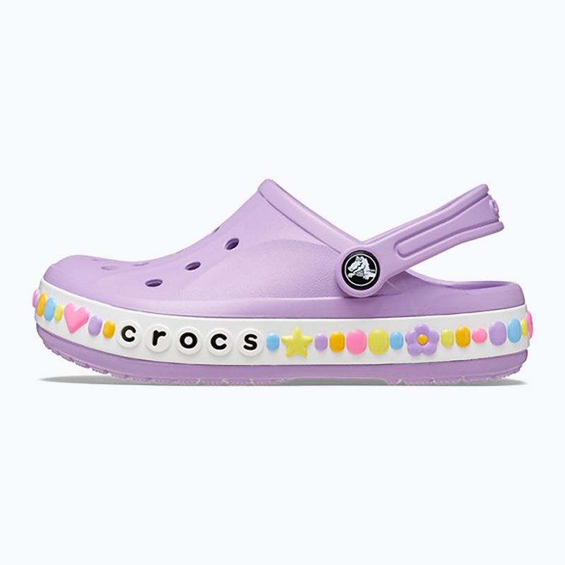 Vaikiškos šlepetės Crocs Bayaband Charm Band Clogs orchid 11