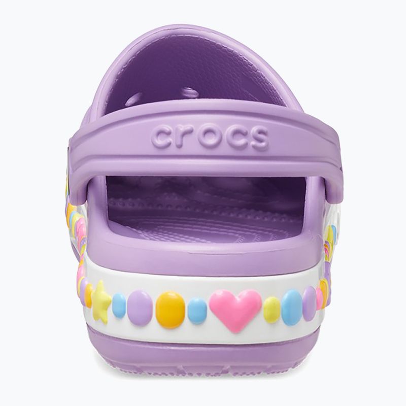 Vaikiškos šlepetės Crocs Bayaband Charm Band Clogs orchid 12
