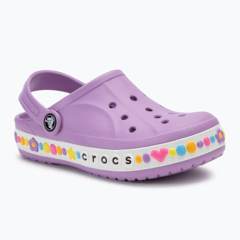 Vaikiškos šlepetės Crocs Bayaband Charm Band Clogs orchid 2