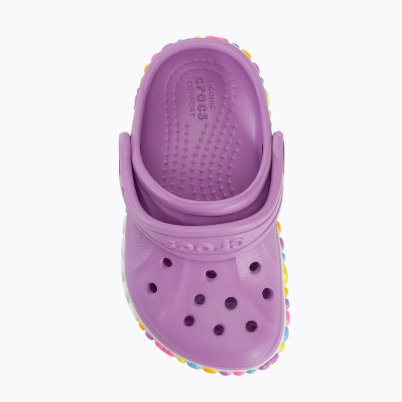 Vaikiškos šlepetės Crocs Bayaband Charm Band Clog Toddler orchid 6