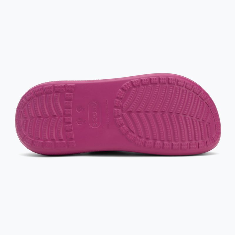 "Crocs Classic Crush Clog" fuksijų spalvos smagios šlepetės 5