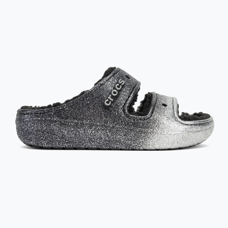 Šlepetės Crocs Classic Cozzzy Glitter Sandal black/silver 2
