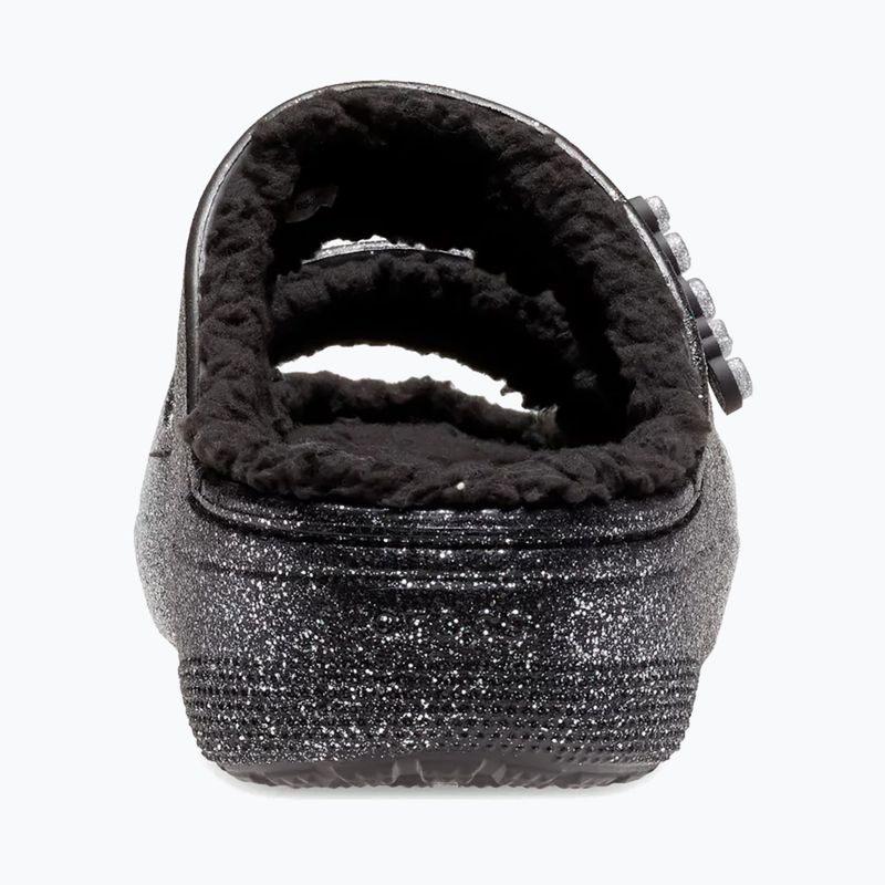 Šlepetės Crocs Classic Cozzzy Glitter Sandal black/silver 4