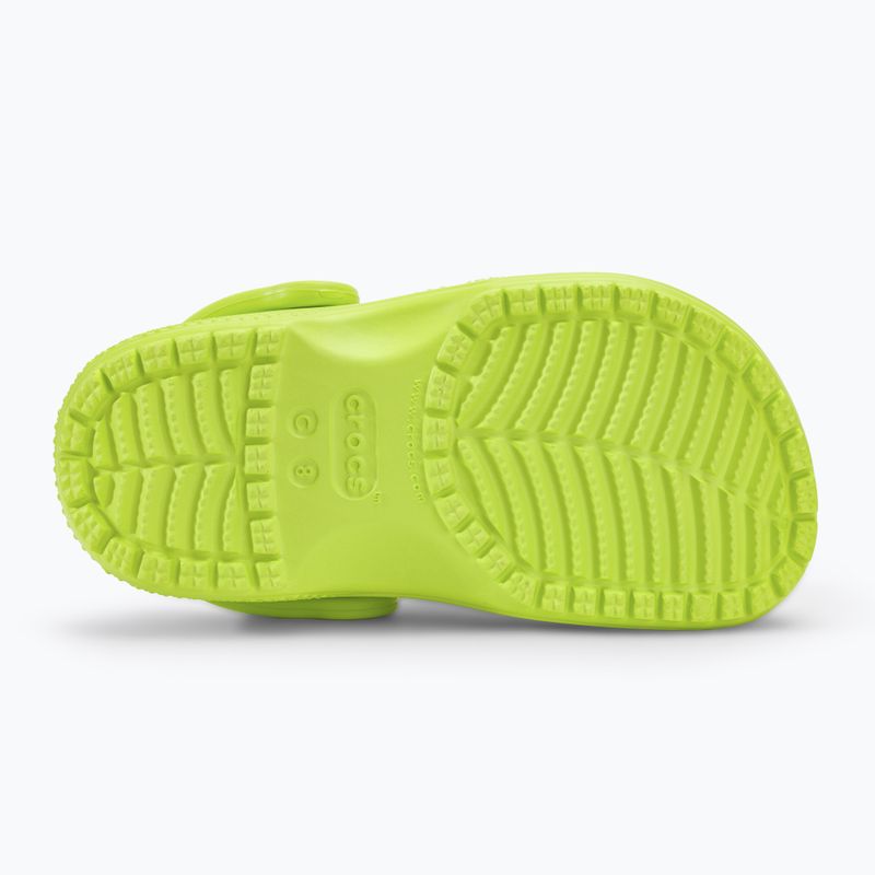 Vaikiškos šlepetės Crocs Classic Clog T limeade 5