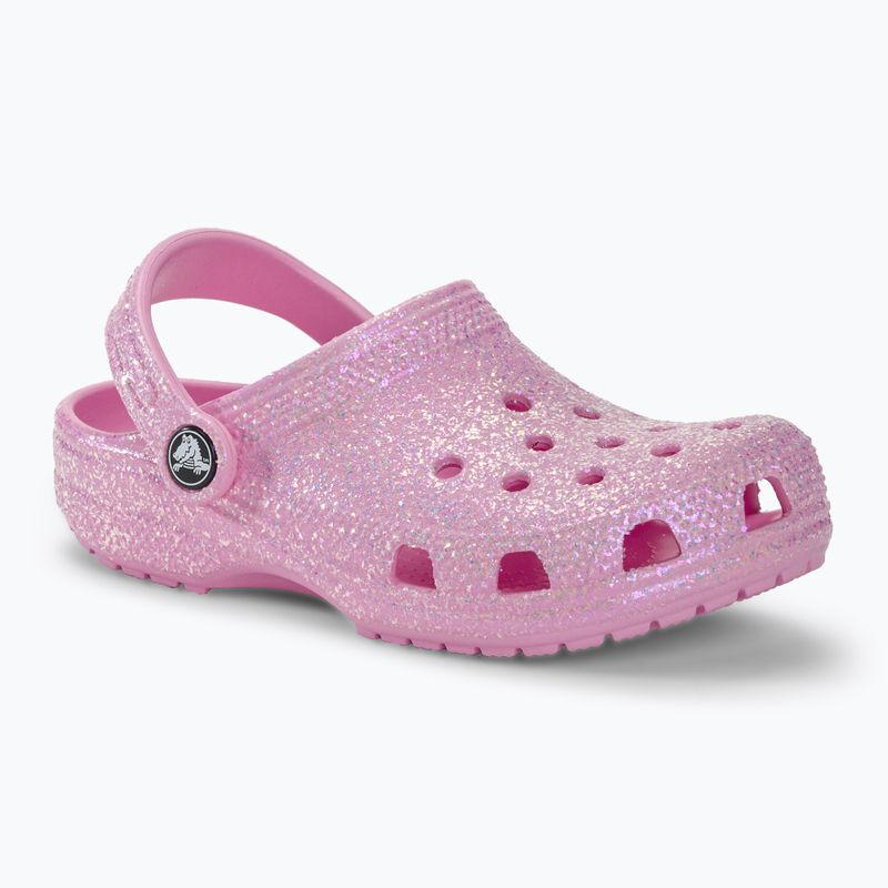 Vaikiškos šlepetės Crocs Classic Glitter Clog flamingo 2