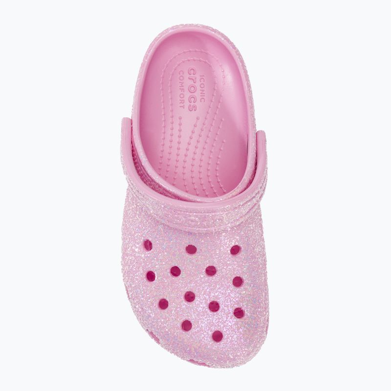 Vaikiškos šlepetės Crocs Classic Glitter Clog flamingo 6