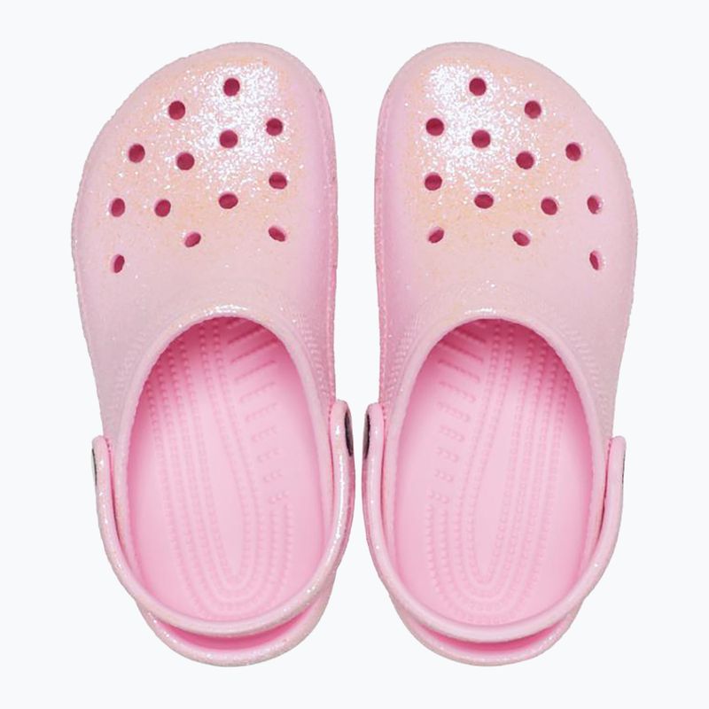 Vaikiškos šlepetės Crocs Classic Glitter Clog flamingo 12